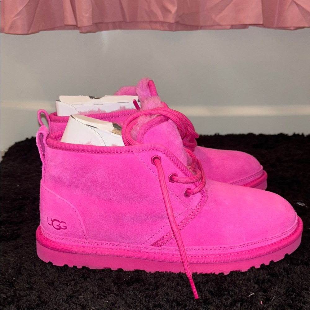 UGG Neumel Pink Suede Boots